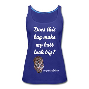 OSTOMY BAG LEOPARD PRINT Premium Tank Top (Adult) - royal blue
