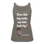 OSTOMY BAG LEOPARD PRINT Premium Tank Top (Adult) - asphalt gray