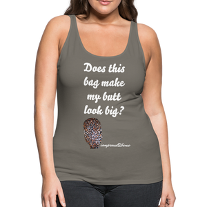OSTOMY BAG LEOPARD PRINT Premium Tank Top (Adult) - asphalt gray