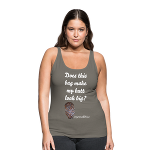 OSTOMY BAG LEOPARD PRINT Premium Tank Top (Adult) - asphalt gray