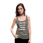 OSTOMY BAG LEOPARD PRINT Premium Tank Top (Adult) - asphalt gray
