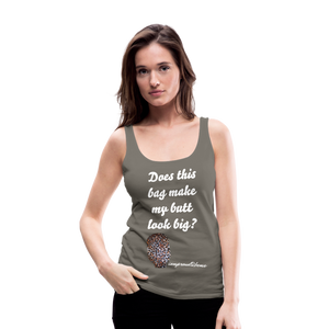 OSTOMY BAG LEOPARD PRINT Premium Tank Top (Adult) - asphalt gray