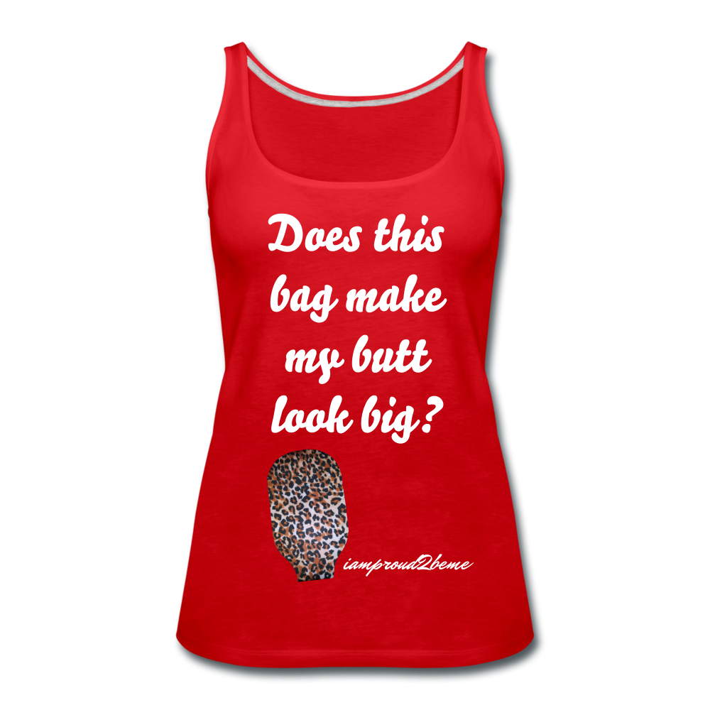 OSTOMY BAG LEOPARD PRINT Premium Tank Top (Adult) - red