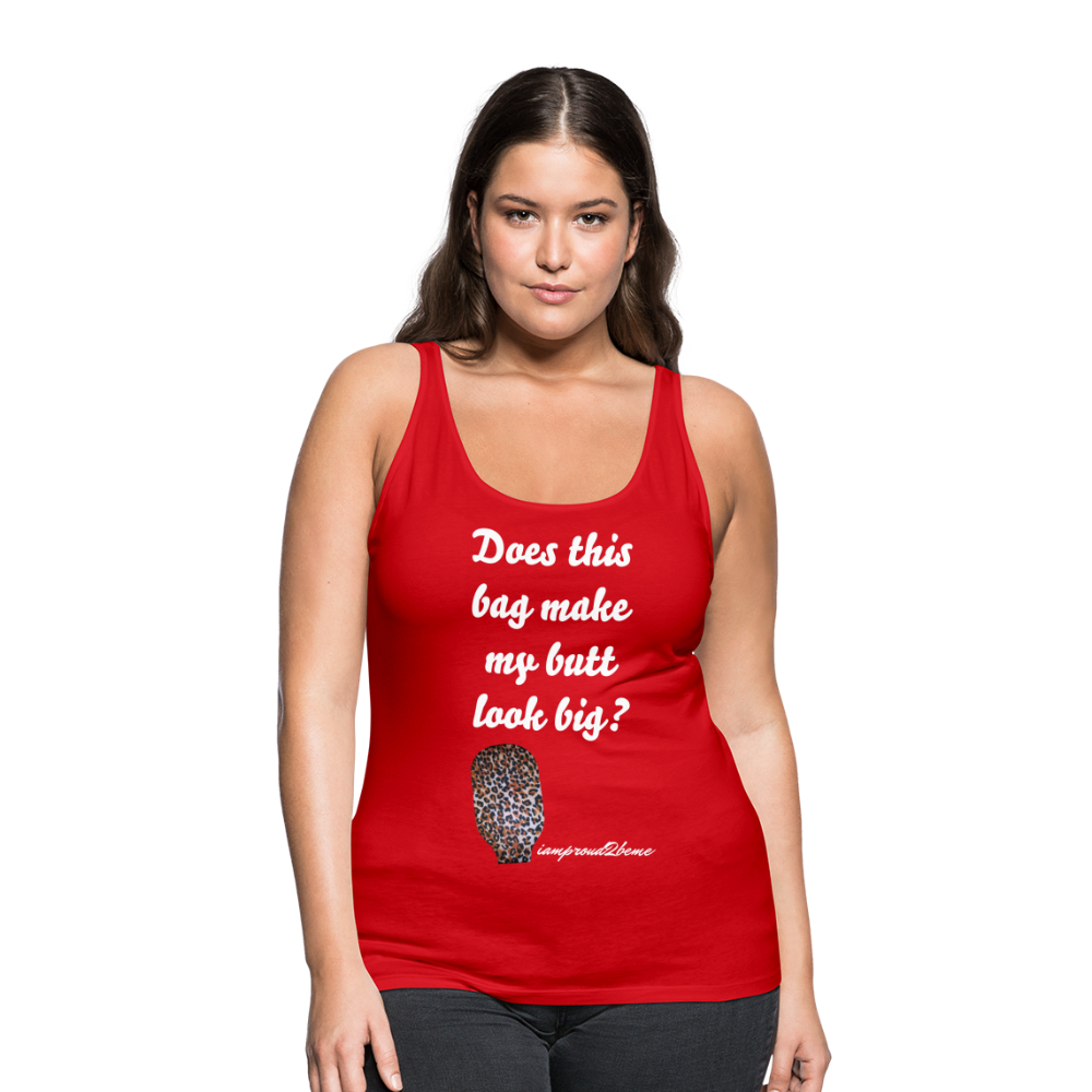 OSTOMY BAG LEOPARD PRINT Premium Tank Top (Adult) - red