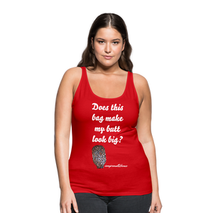 OSTOMY BAG LEOPARD PRINT Premium Tank Top (Adult) - red