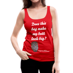 OSTOMY BAG LEOPARD PRINT Premium Tank Top (Adult) - red