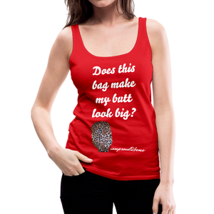 OSTOMY BAG LEOPARD PRINT Premium Tank Top (Adult) - red