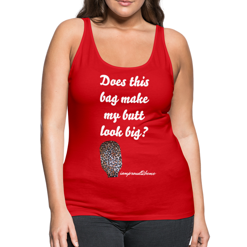 OSTOMY BAG LEOPARD PRINT Premium Tank Top (Adult) - red