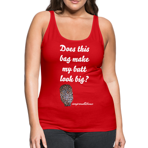 OSTOMY BAG LEOPARD PRINT Premium Tank Top (Adult) - red