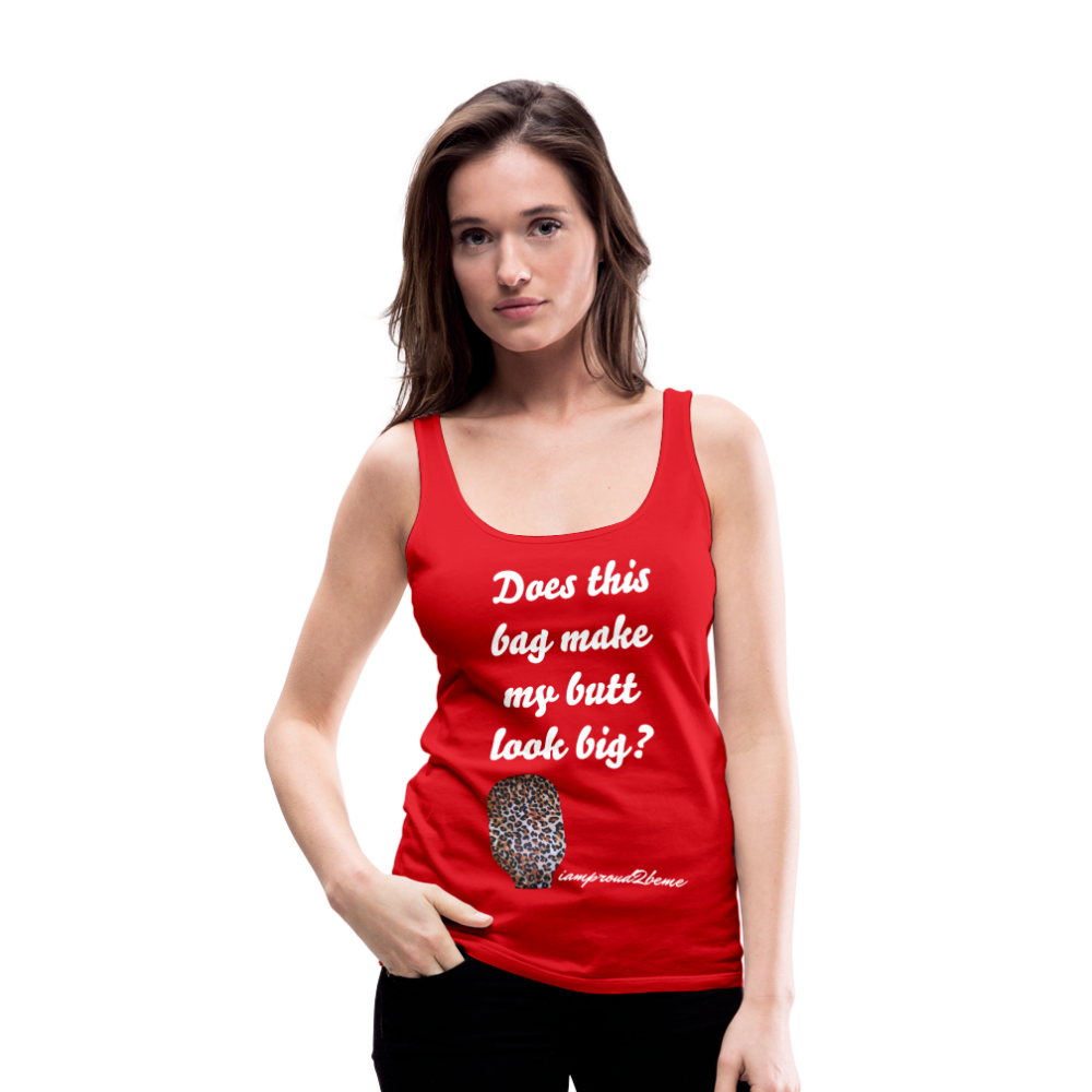 OSTOMY BAG LEOPARD PRINT Premium Tank Top (Adult) - red