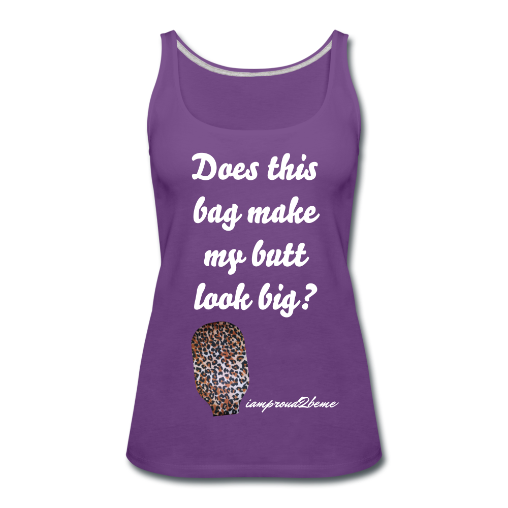 OSTOMY BAG LEOPARD PRINT Premium Tank Top (Adult) - purple