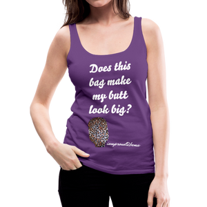 OSTOMY BAG LEOPARD PRINT Premium Tank Top (Adult) - purple