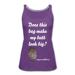 OSTOMY BAG LEOPARD PRINT Premium Tank Top (Adult) - purple