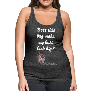 OSTOMY BAG LEOPARD PRINT Premium Tank Top (Adult) - charcoal gray