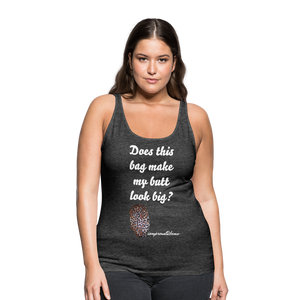 OSTOMY BAG LEOPARD PRINT Premium Tank Top (Adult) - charcoal gray