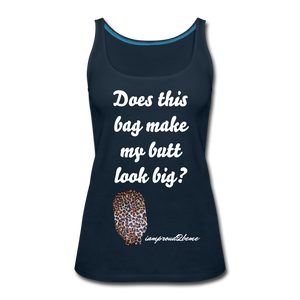 OSTOMY BAG LEOPARD PRINT Premium Tank Top (Adult) - deep navy