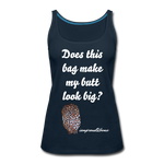 OSTOMY BAG LEOPARD PRINT Premium Tank Top (Adult) - deep navy