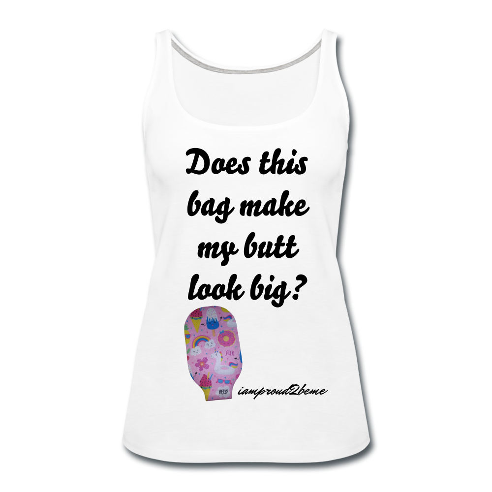 OSTOMY BAG SUMMERTIME FUN Premium Tank Top (Adult) - white