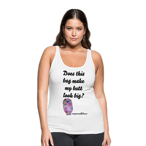 OSTOMY BAG SUMMERTIME FUN Premium Tank Top (Adult) - white