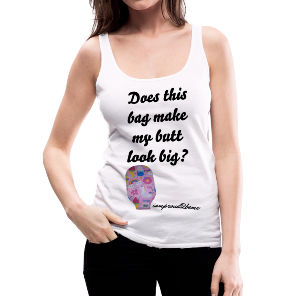 OSTOMY BAG SUMMERTIME FUN Premium Tank Top (Adult) - white