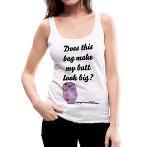 OSTOMY BAG SUMMERTIME FUN Premium Tank Top (Adult) - white