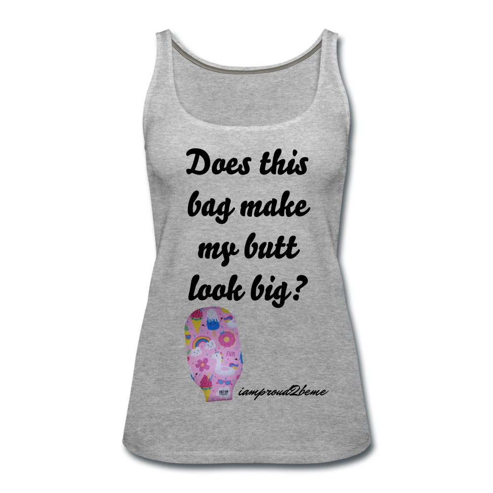 OSTOMY BAG SUMMERTIME FUN Premium Tank Top (Adult) - heather gray