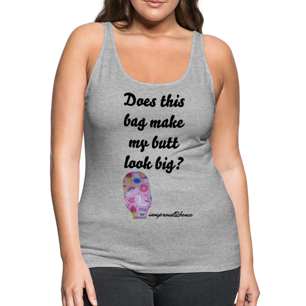 OSTOMY BAG SUMMERTIME FUN Premium Tank Top (Adult) - heather gray