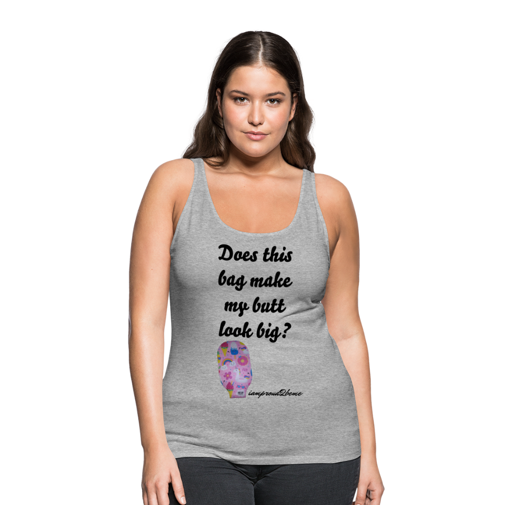 OSTOMY BAG SUMMERTIME FUN Premium Tank Top (Adult) - heather gray