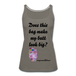 OSTOMY BAG SUMMERTIME FUN Premium Tank Top (Adult) - asphalt gray