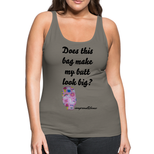 OSTOMY BAG SUMMERTIME FUN Premium Tank Top (Adult) - asphalt gray