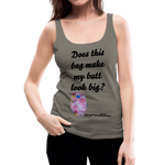 OSTOMY BAG SUMMERTIME FUN Premium Tank Top (Adult) - asphalt gray