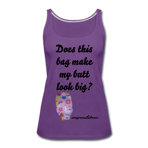 OSTOMY BAG SUMMERTIME FUN Premium Tank Top (Adult) - purple