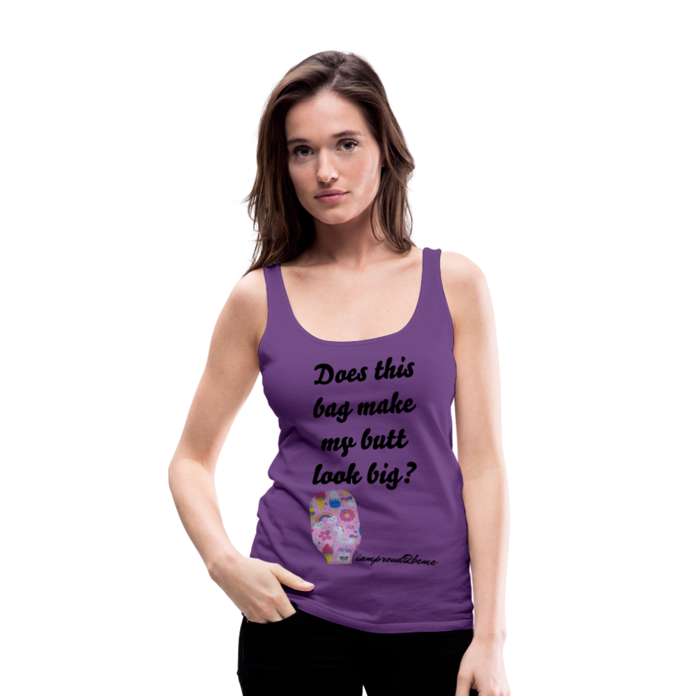 OSTOMY BAG SUMMERTIME FUN Premium Tank Top (Adult) - purple