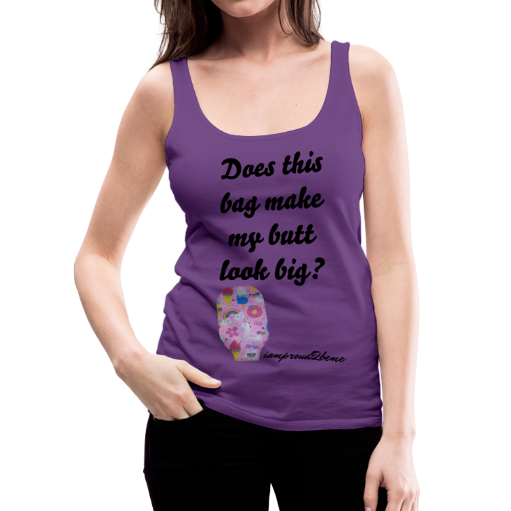 OSTOMY BAG SUMMERTIME FUN Premium Tank Top (Adult) - purple