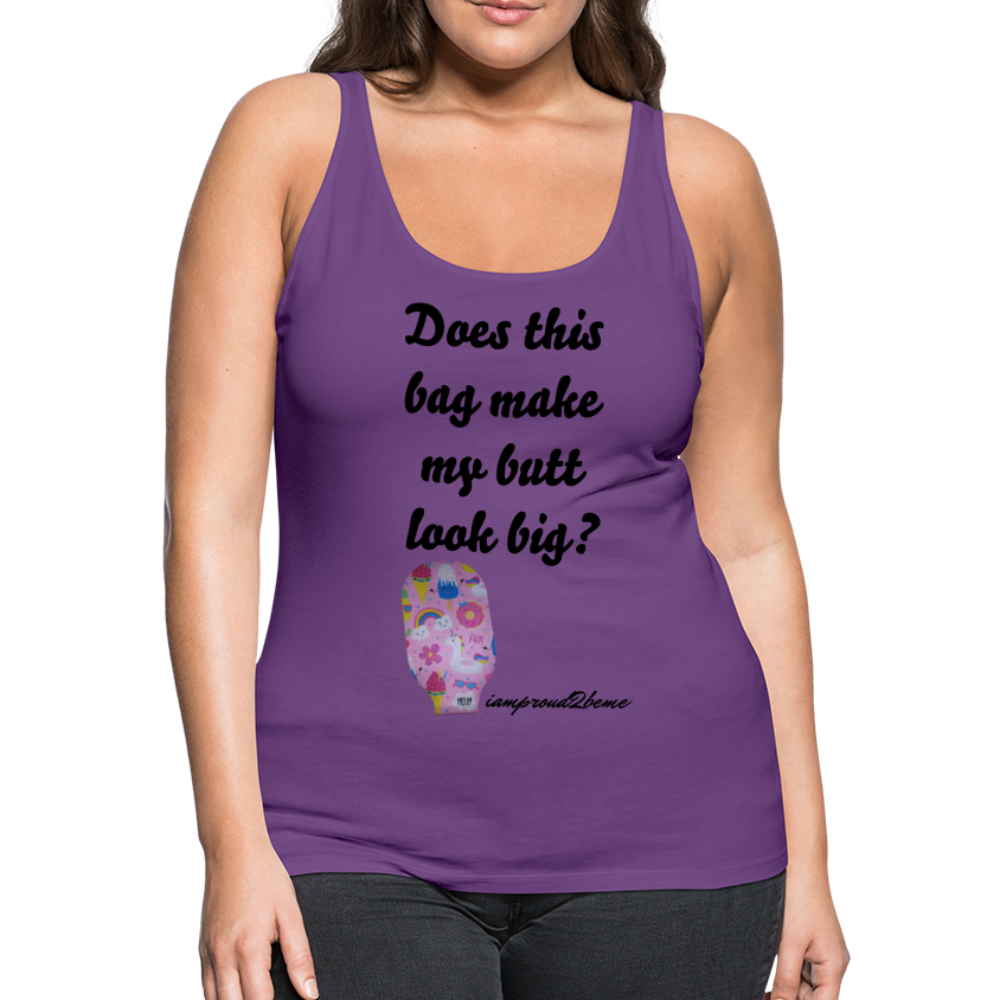 OSTOMY BAG SUMMERTIME FUN Premium Tank Top (Adult) - purple