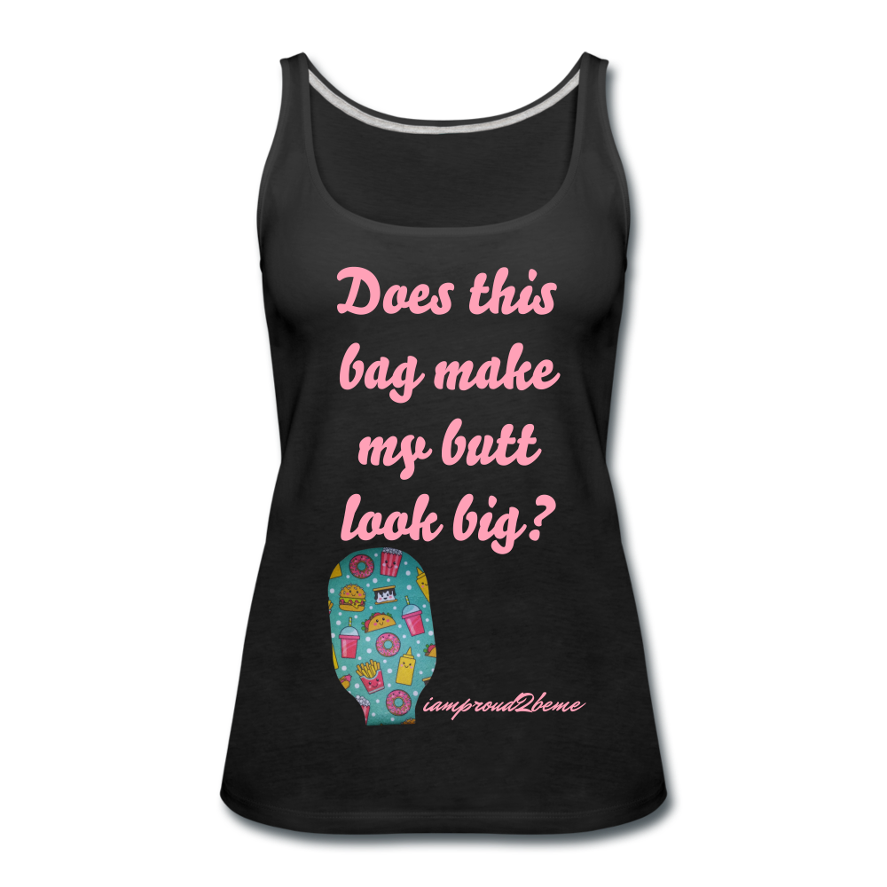 OSTOMY BAG HAPPY FOOD Premium Tank Top (Adult) - black