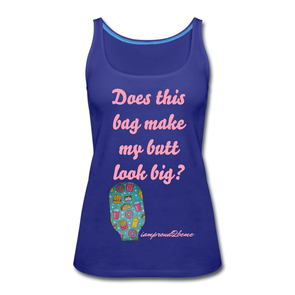 OSTOMY BAG HAPPY FOOD Premium Tank Top (Adult) - royal blue