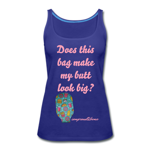 OSTOMY BAG HAPPY FOOD Premium Tank Top (Adult) - royal blue