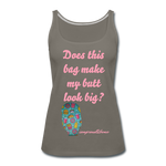 OSTOMY BAG HAPPY FOOD Premium Tank Top (Adult) - asphalt gray