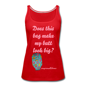 OSTOMY BAG HAPPY FOOD Premium Tank Top (Adult) - red