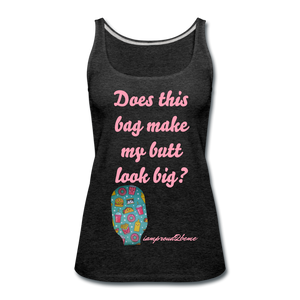 OSTOMY BAG HAPPY FOOD Premium Tank Top (Adult) - charcoal gray