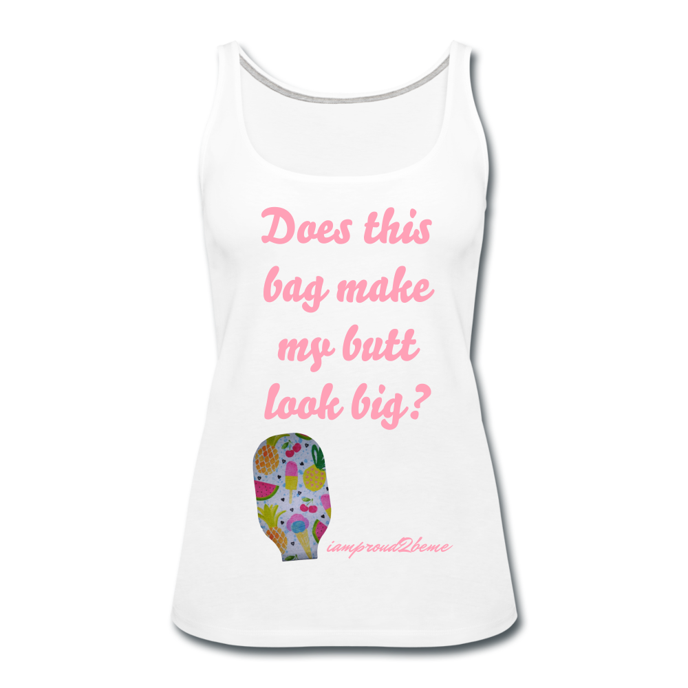 OSTOMY BAG SUMMERTIME TREATS Premium Tank Top (Adult) - white
