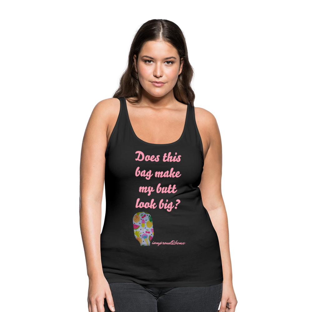 OSTOMY BAG SUMMERTIME TREATS Premium Tank Top (Adult) - black