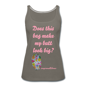 OSTOMY BAG SUMMERTIME TREATS Premium Tank Top (Adult) - asphalt gray