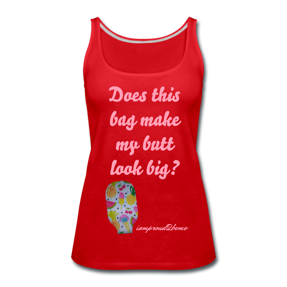 OSTOMY BAG SUMMERTIME TREATS Premium Tank Top (Adult) - red