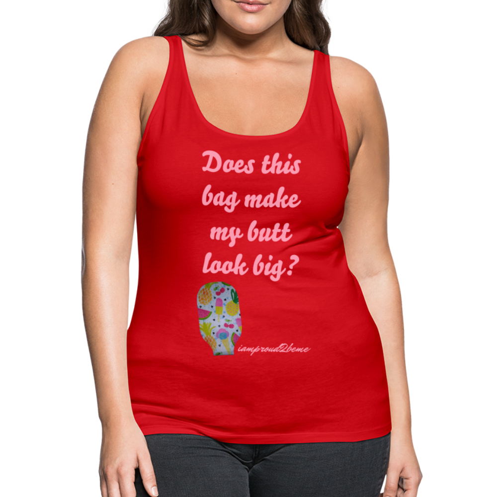 OSTOMY BAG SUMMERTIME TREATS Premium Tank Top (Adult) - red