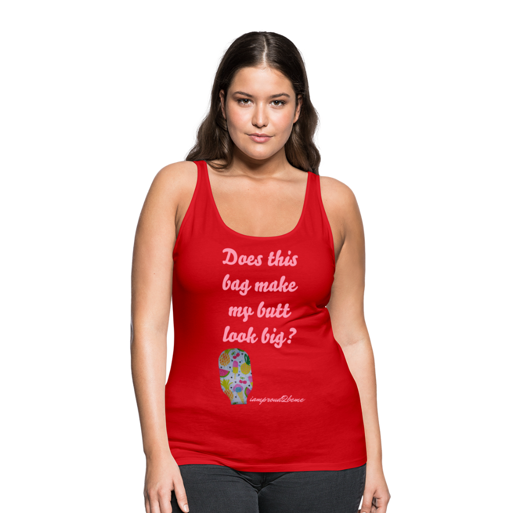 OSTOMY BAG SUMMERTIME TREATS Premium Tank Top (Adult) - red