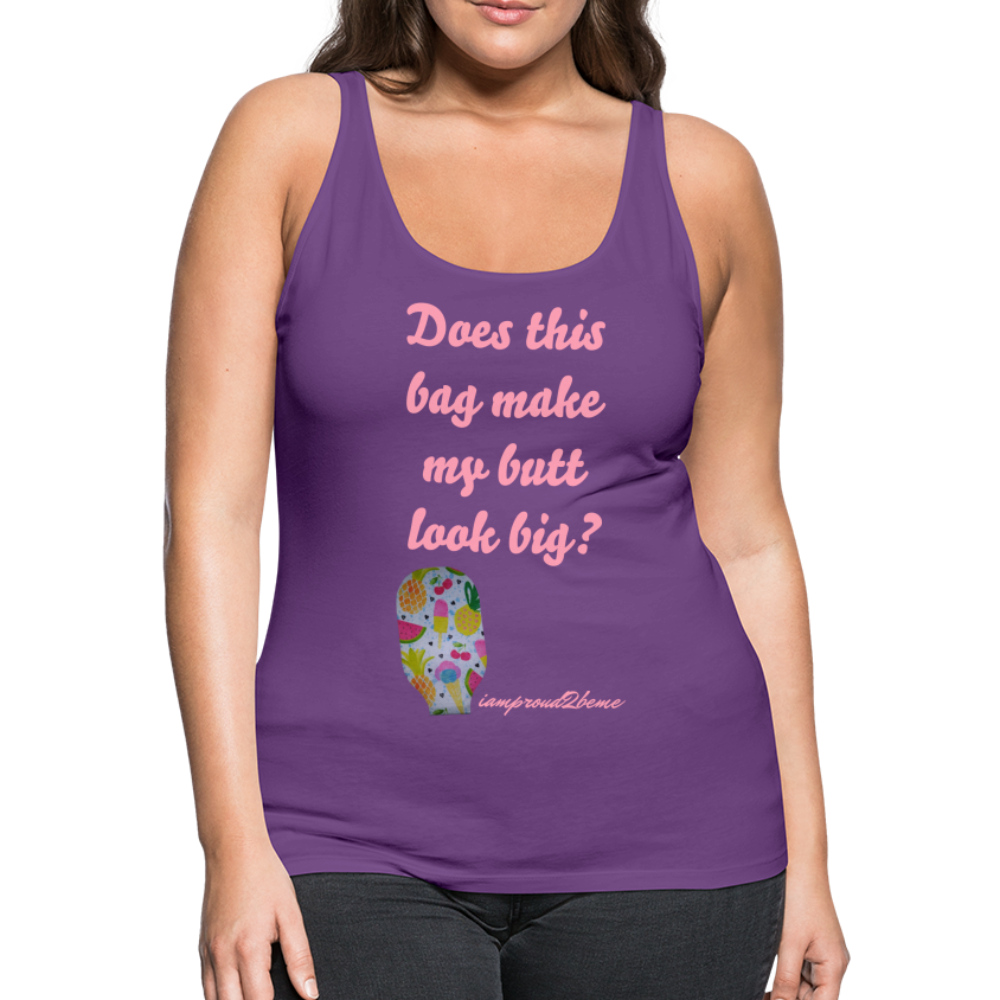 OSTOMY BAG SUMMERTIME TREATS Premium Tank Top (Adult) - purple