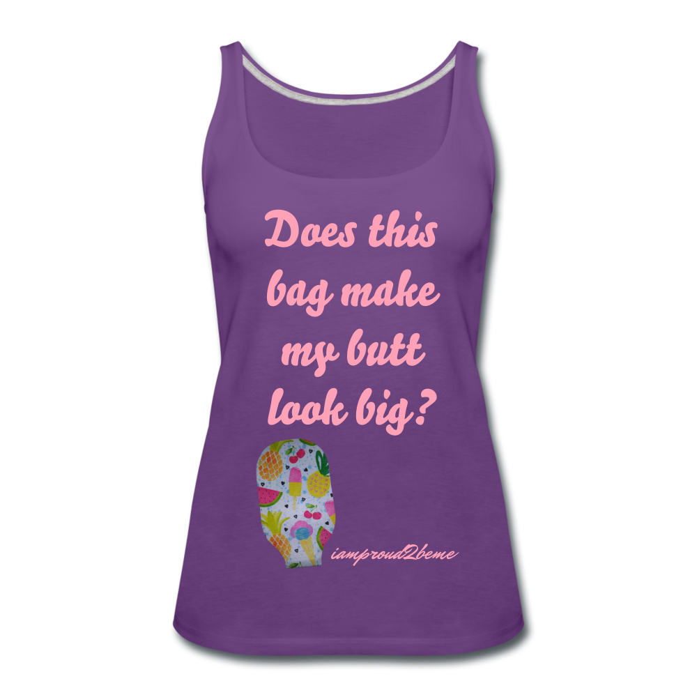 OSTOMY BAG SUMMERTIME TREATS Premium Tank Top (Adult) - purple