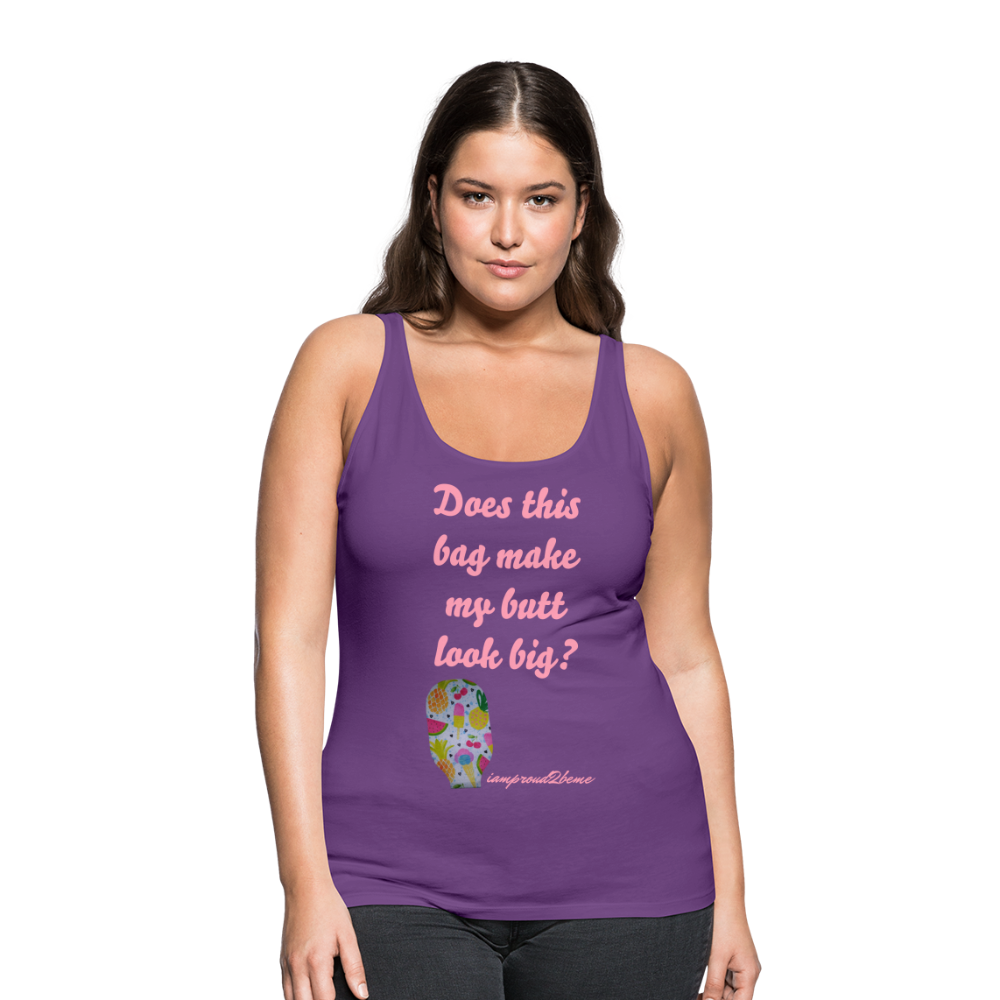 OSTOMY BAG SUMMERTIME TREATS Premium Tank Top (Adult) - purple